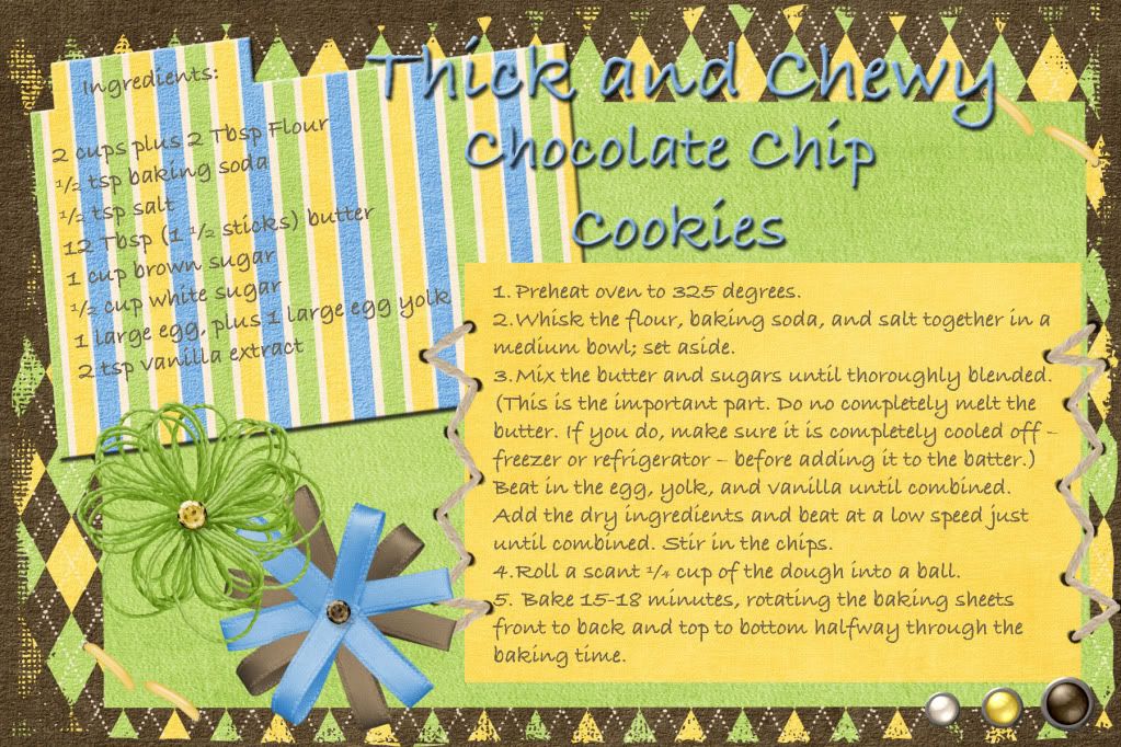Recipe Choc Chip Cookies