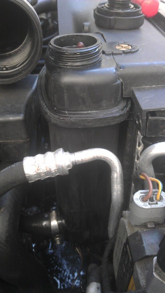 Swollen radiator hoses