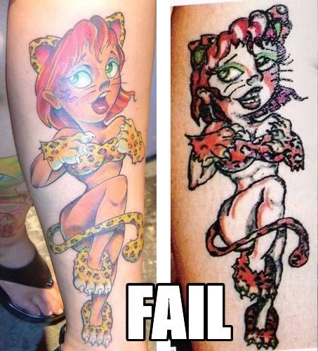 tatuajes horribles. Tatuajes Fail 