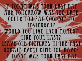 If Today Was Your Last Day By Nickelback Image