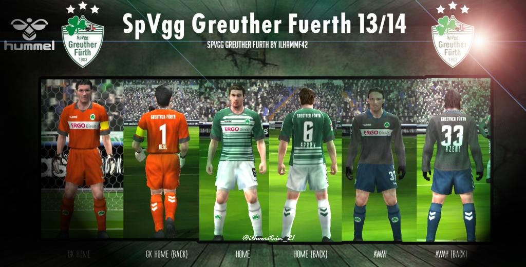PES 6 : SpVgg Greuther Furth 2013/2014 Kit By Ilhammf42