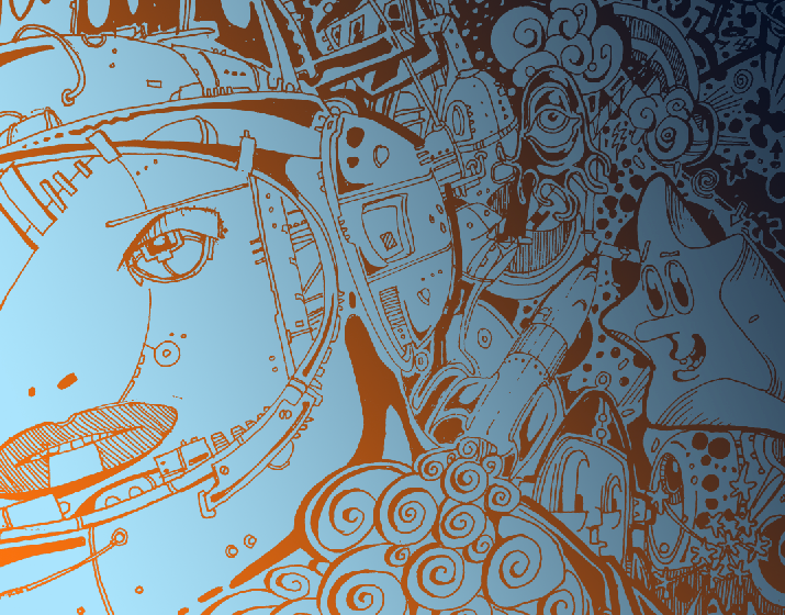 space cadet (blue warp)