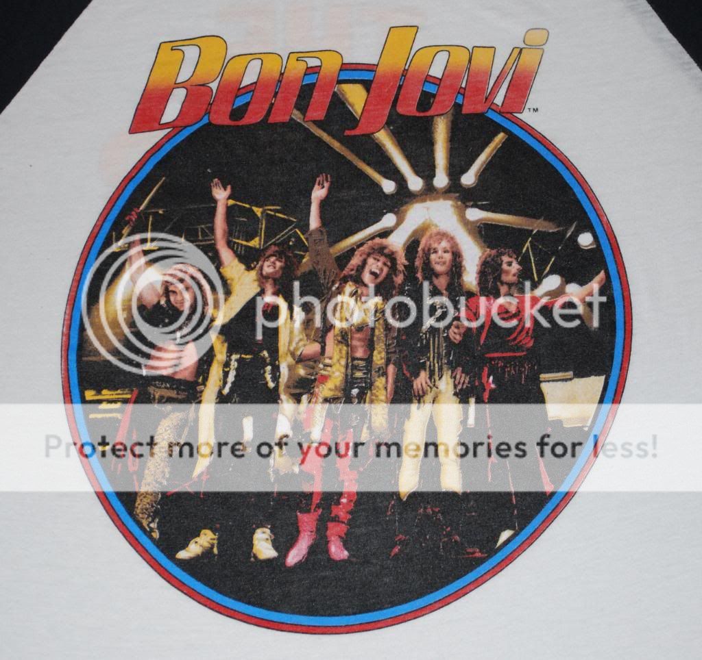Vintage Bon Jovi Slippery When Wet Tour T Shirt 1987 XL