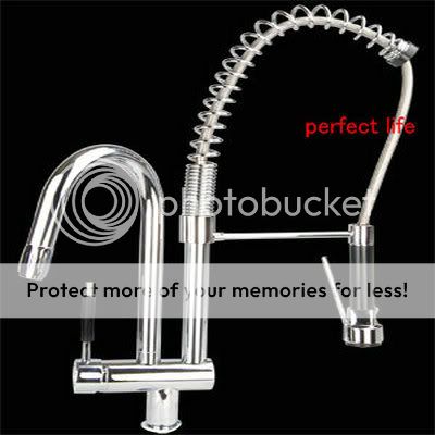 double Kitchen pull out mixer tap faucet for two basins jn 8525B 