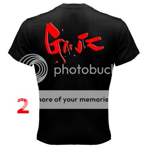 GANTZ ANIME BLACK T SHIRT (12 DESIGN)  