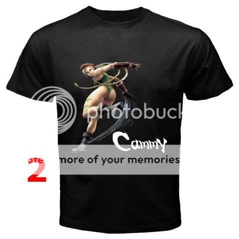 SUPER STREET FIGHTER IV BLACK T SHIRT #1 (9 DESIGN)  