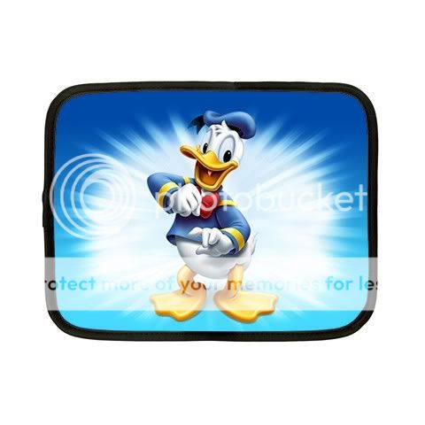 Donald Duck Disney Cartoon Netbook Laptop Case 7"