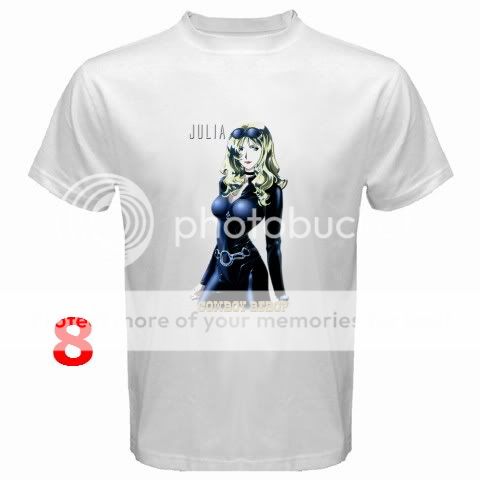 COWBOY BEBOP ANIME MANGA WHITE T SHIRT  