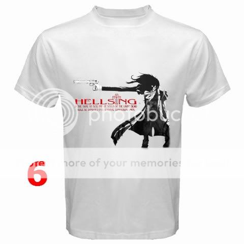 HELLSING ANIME MANGA WHITE T SHIRT  