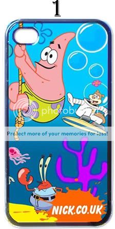 Spongebob Squarepants Apple iPhone 4 Case (Black)  