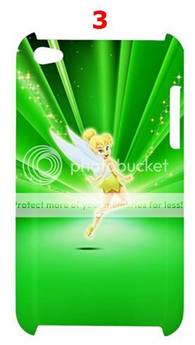 Cartoon Tinkerbell Peter Pan Apple iPod Touch 4G Hardshell Case (Back